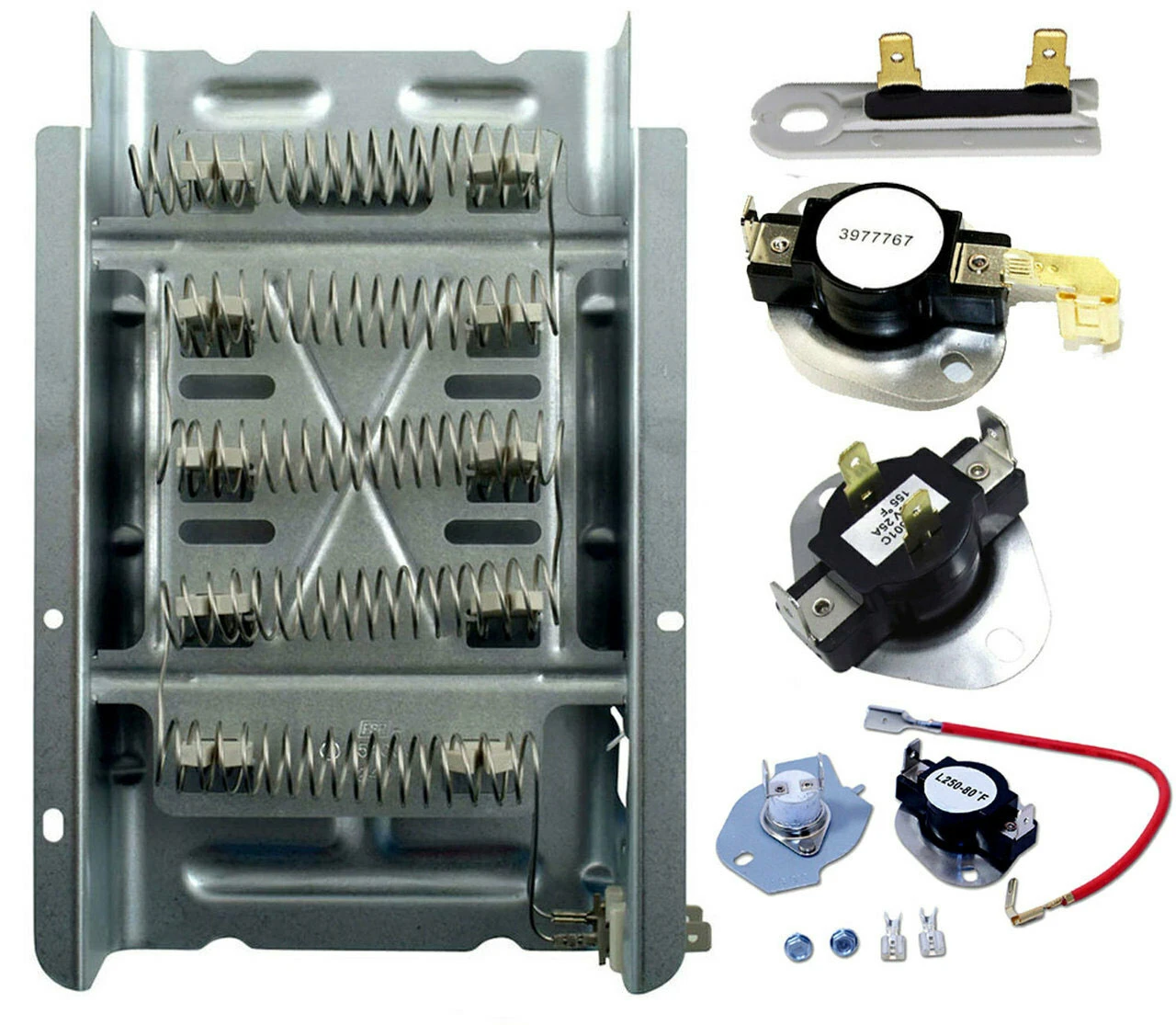 Kenmore 110.6521261 Dryer Complete Heating Element Thermostat Fuse Kit